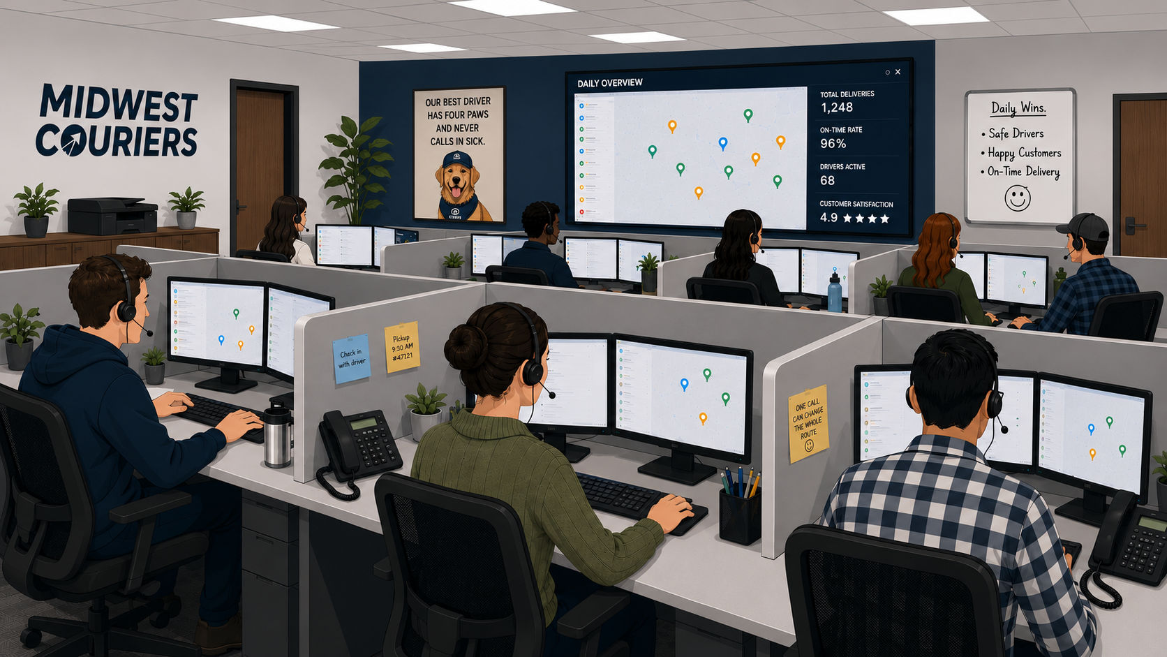 Giving dispatchers one real-time view of a 450+ truck fleet