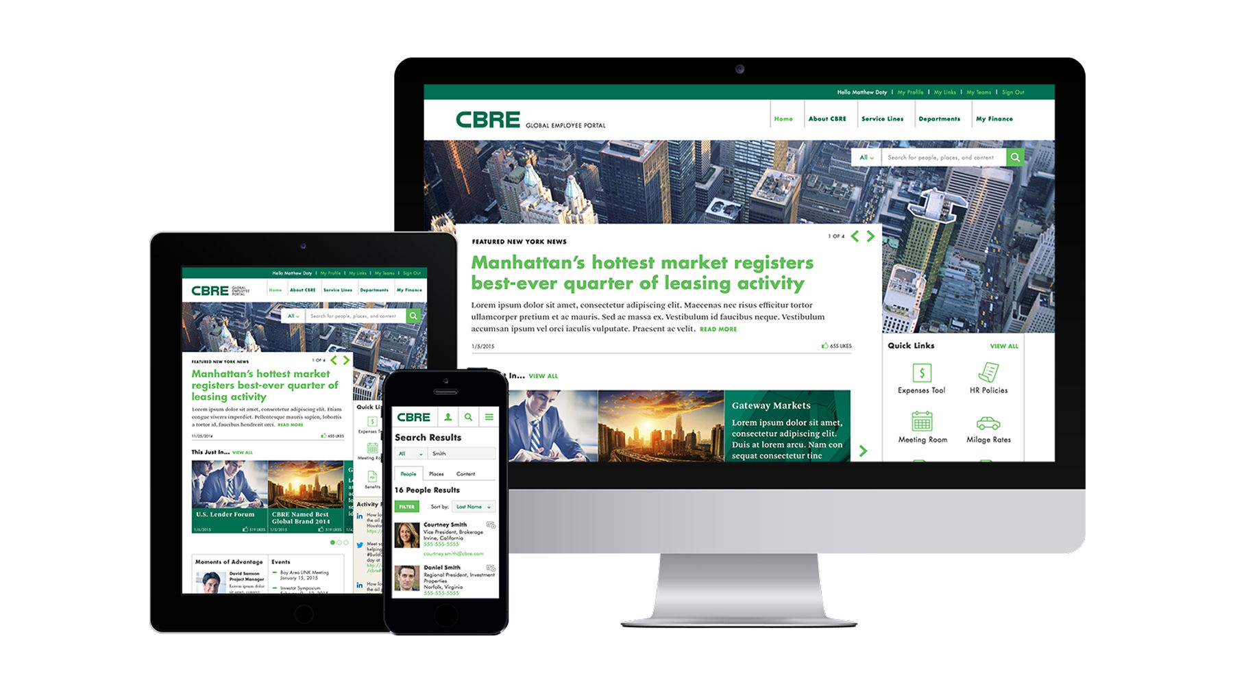 CBRE global employee portal