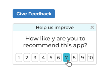 In-app user feedback