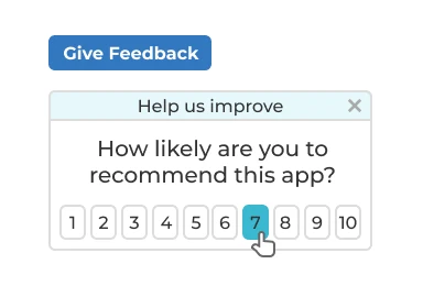 In-app user feedback