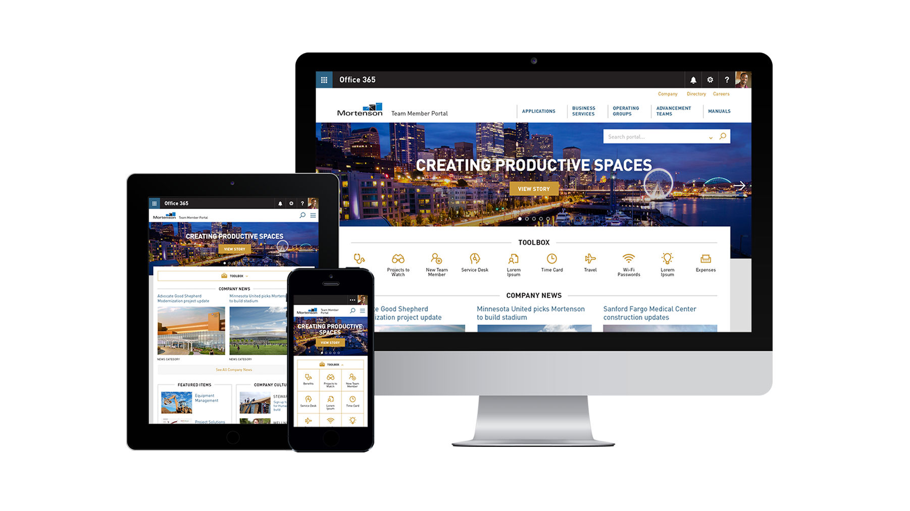 Mortenson Construction team member portal