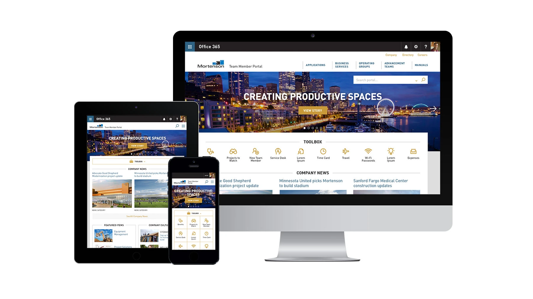 Mortenson Construction team member portal